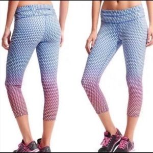 Athleta Sonar Vivid Cropped Leggings Size XS